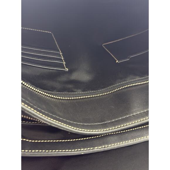 Coach Transatlantic 70035 Black Leather Men’s Laptop Briefcase Messenger 16x11 - Picture 14 of 16